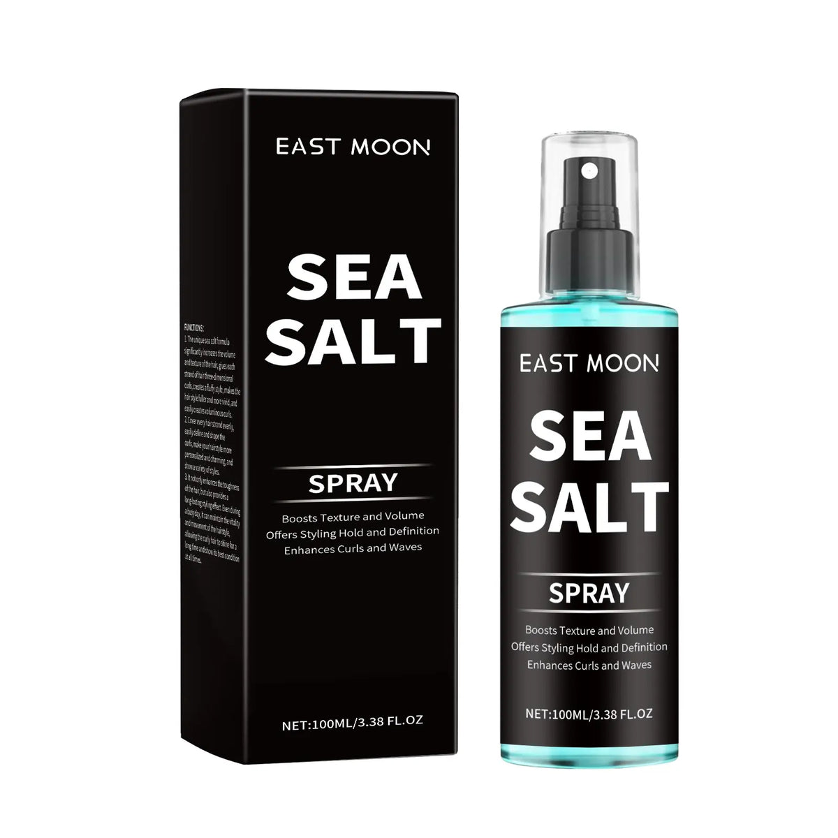 East Moon Sea Salt Curl Enhancer Spray & Styling Mousse 100ml