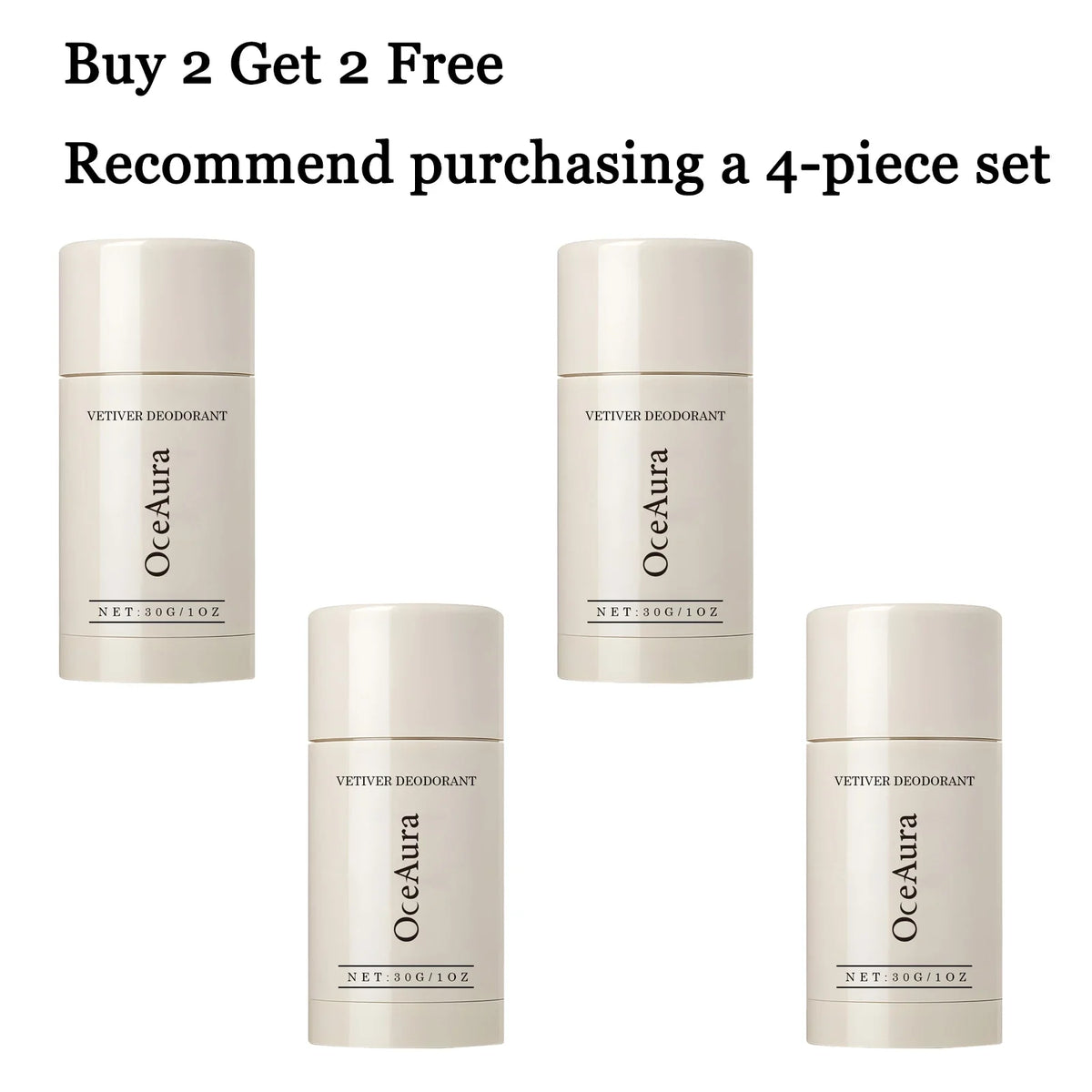 Vetiver Natural Deodorant Stick 30G | Alcohol & Aluminum Free