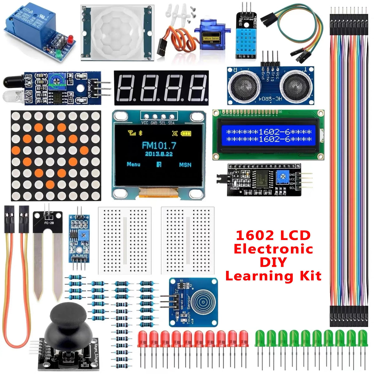 Arduino R3 Starter Kit – 1602 LCD & 0.96" OLED Display DIY Pack