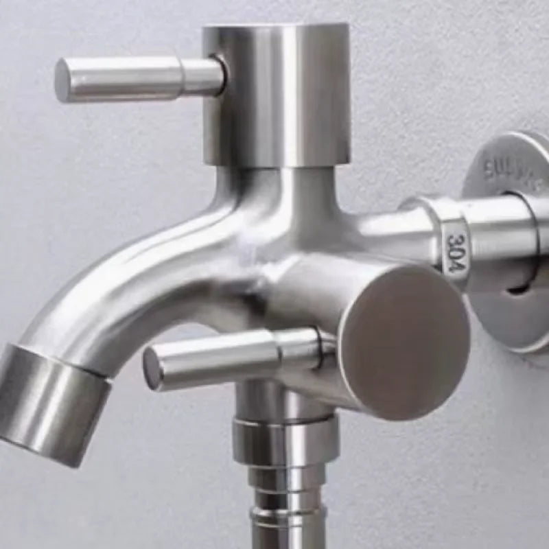 Dual Spout Faucet – Double Outlet for Laundry & Washer