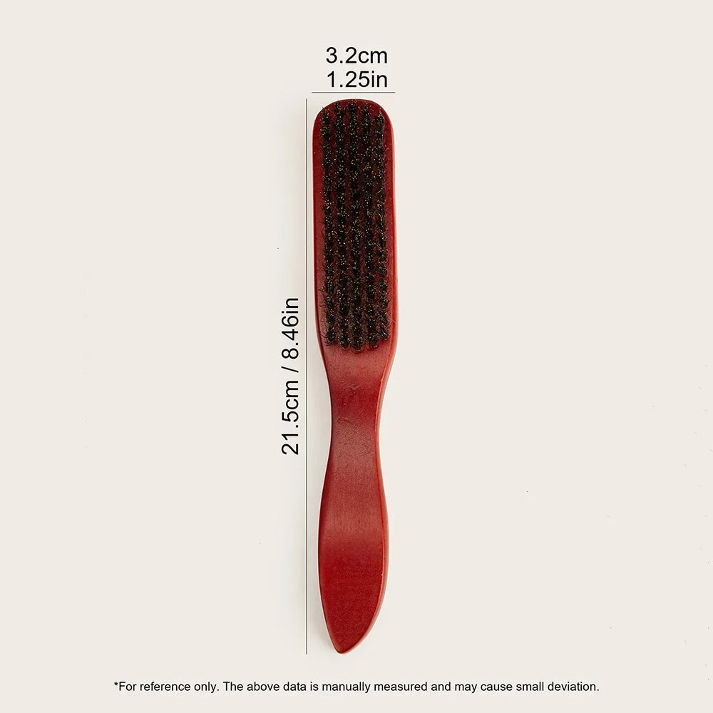 Men's Wood Beard Brush & Mustache Comb Kit with Gift Bag