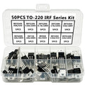 50PCS TO-220 MOSFET Power Transistor Kit – IRF Series Assortment