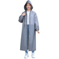 Waterproof EVA Hooded Long Raincoat – Unisex Outdoor Rain Jacket