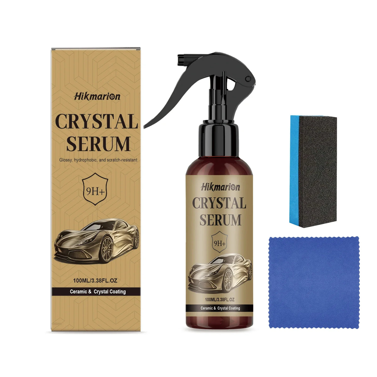 9H+ Car Ceramic Coating 100ml Nano Crystal Hydrophobic Serum