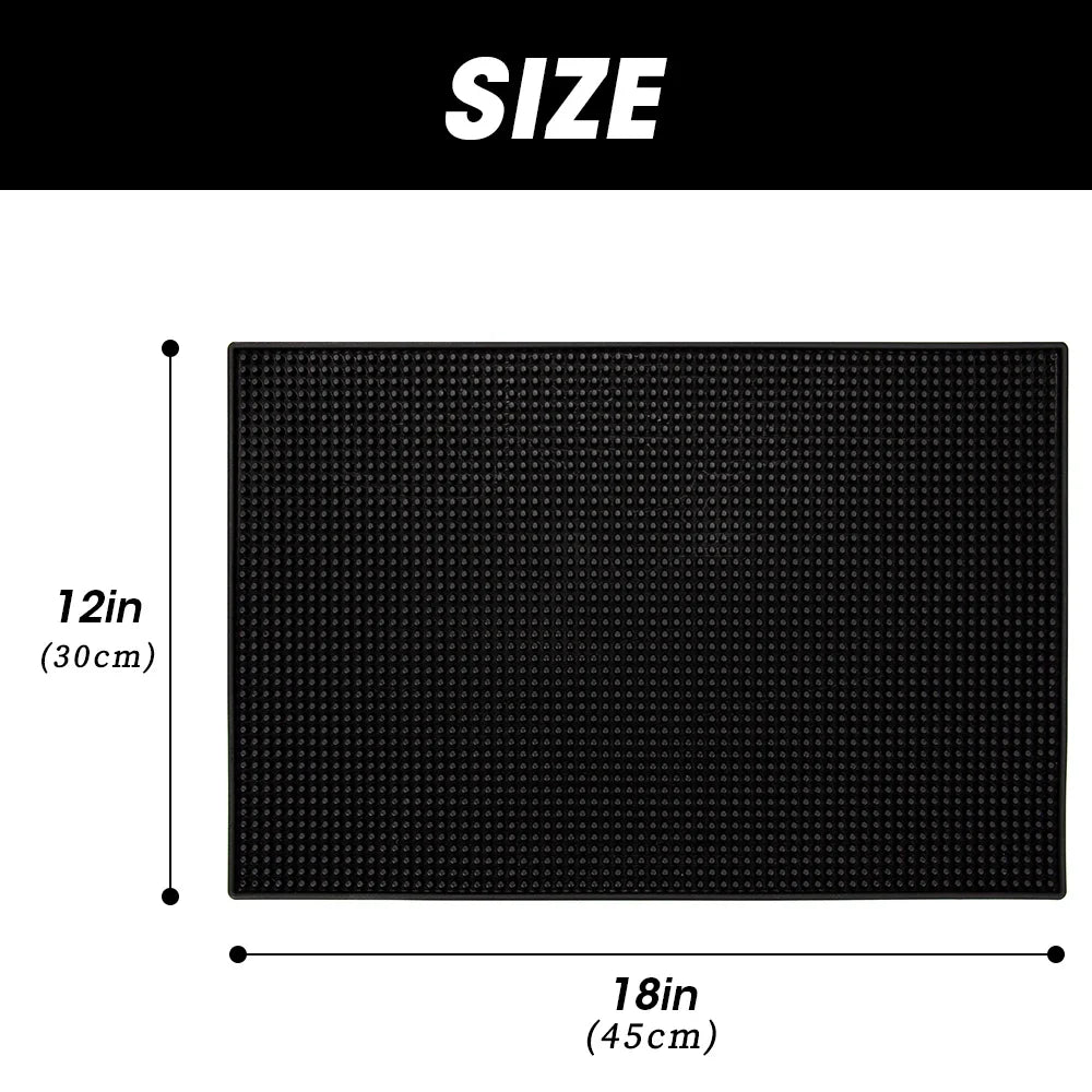 Rubber Non-Slip Barber Salon Mat – Tool Organizer Pad