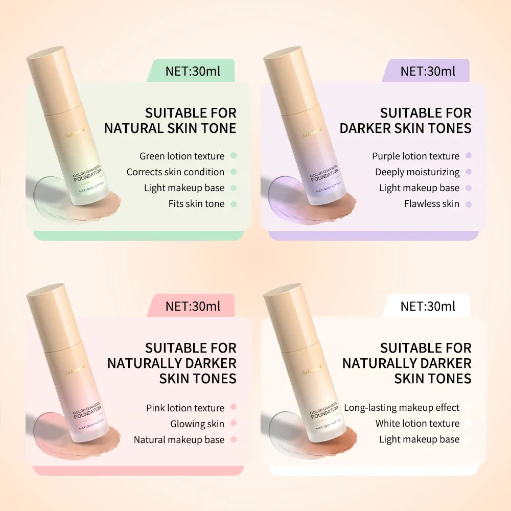 Color Changing CC Cream Foundation – High Coverage, Long-Lasting