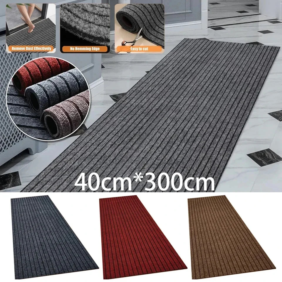 Self-Adhesive Non-Slip Striped Kitchen & Hallway Floor Mat