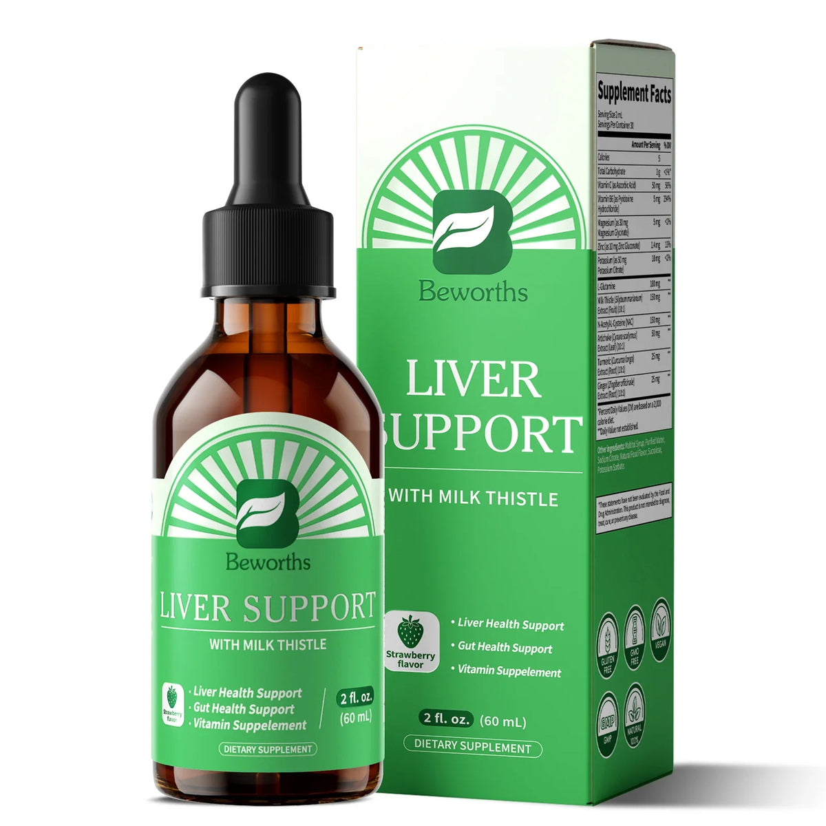 LUKAREE Chlorophyll Liquid Drops 30ml | Skin, Gut & Immune