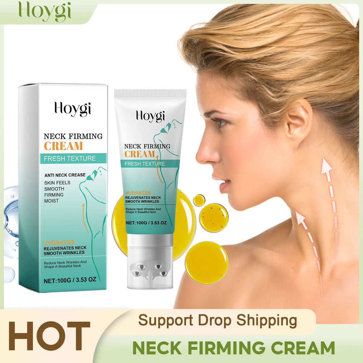 Neck Firming Cream Fine Line Repair Anti Aging Remove Double Chin