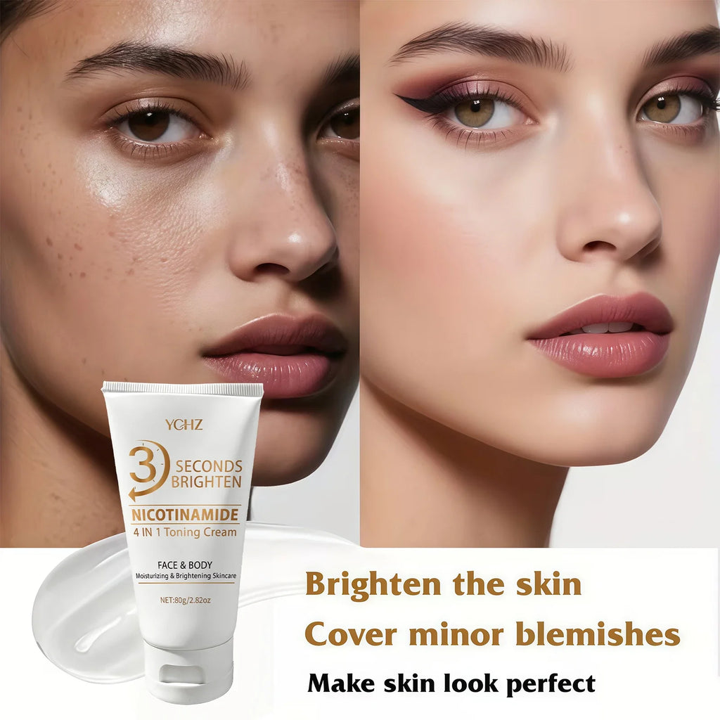 4-in-1 Brightening Moisturizing Cream | Niacinamide, Vitamin C & E