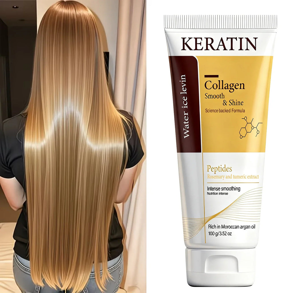 Collagen Hair Mask with Keratin & Peptides | Smoothing Treatment