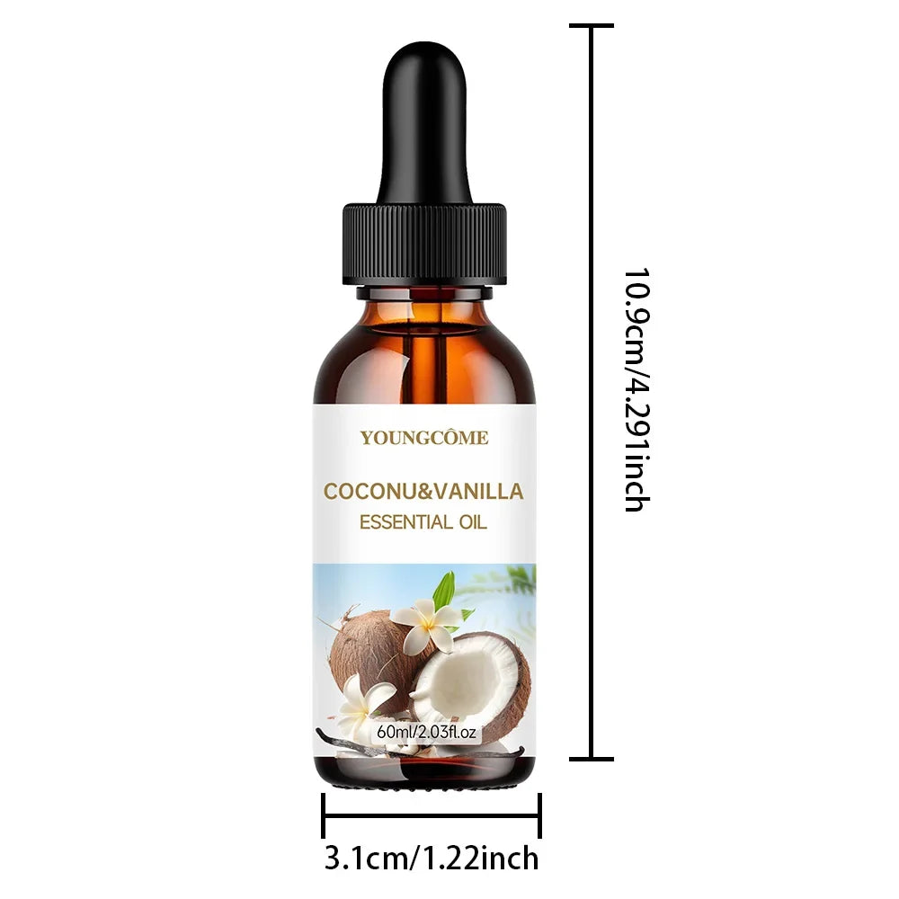 Coconut & Vanilla Essential Oil Hair Treatment | Smooth & Moisturize