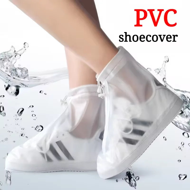 Waterproof PVC Rain Shoe Covers – Anti-Slip Unisex Boot Covers