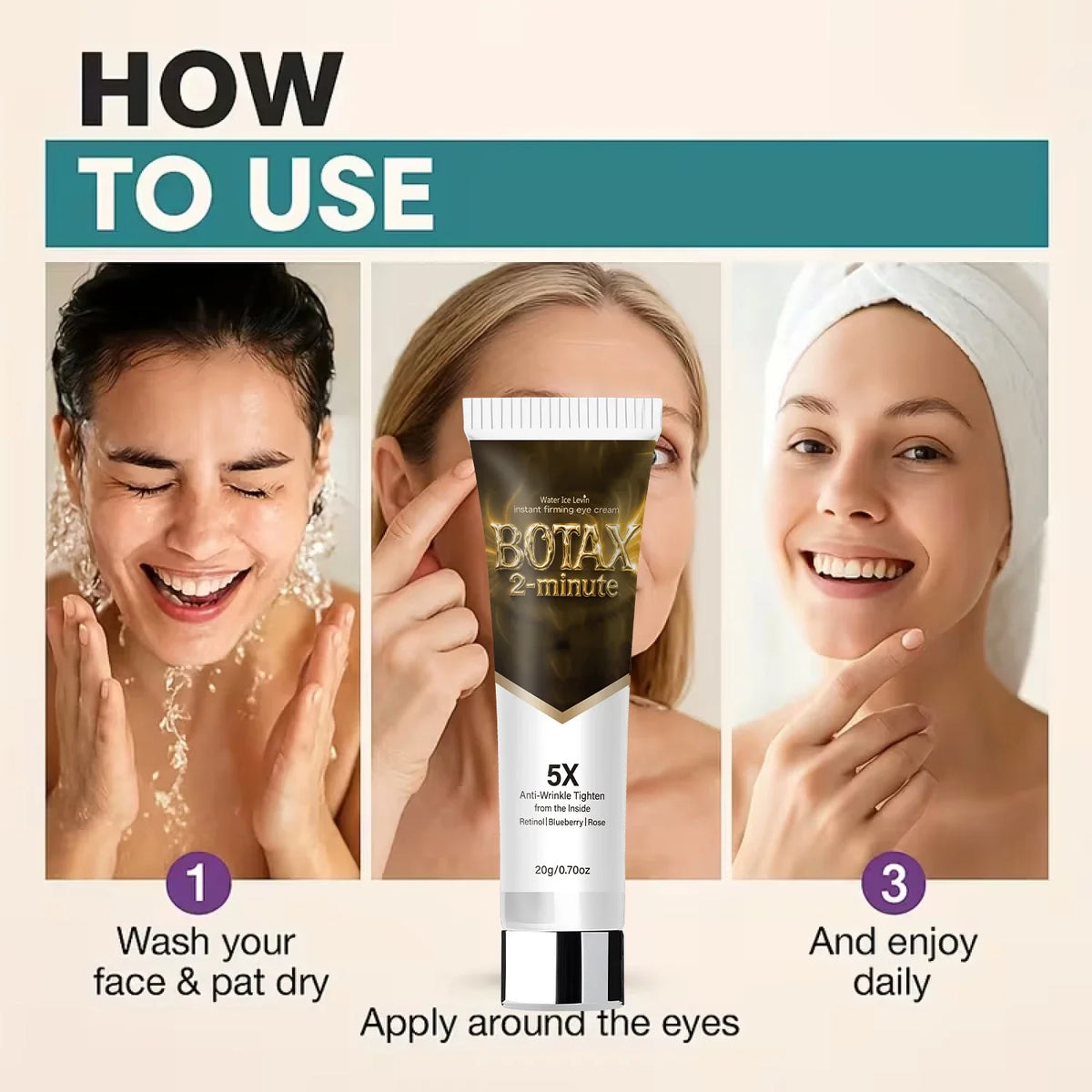Firming Eye Cream – Retinol, Hyaluronic Acid & Collagen | 20g