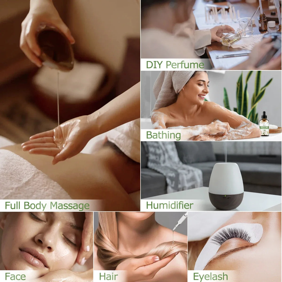 Gardenia Essential Oil – Floral Scent for Massage, Hair & Diffuser