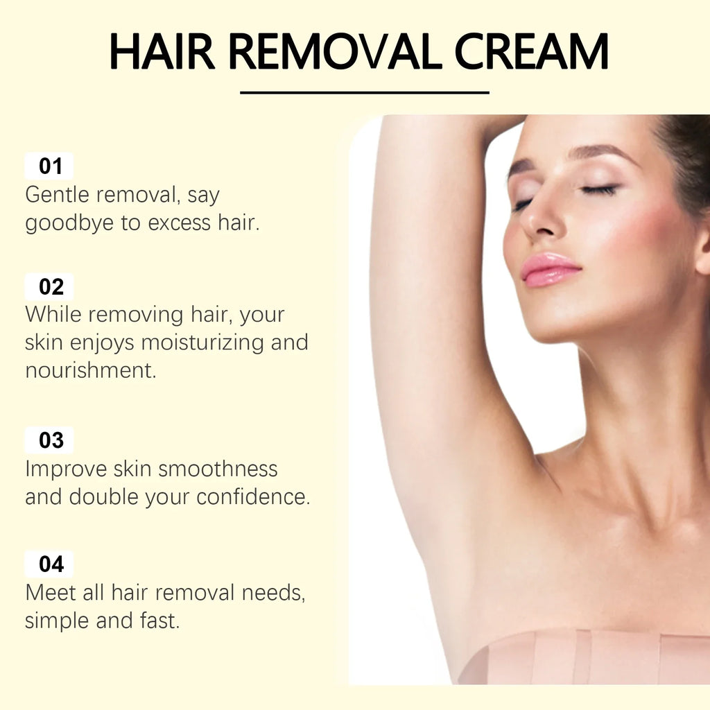 OceAura Natural Hair Removal Cream – Gentle & Moisturizing 60g