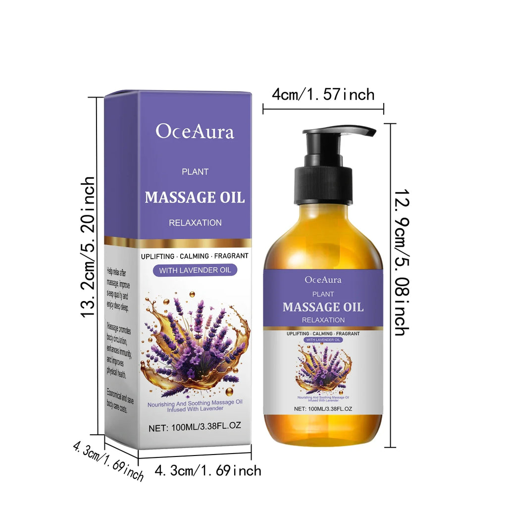 100ml Lavender Body Massage Oil – Moisturizing & Soothing