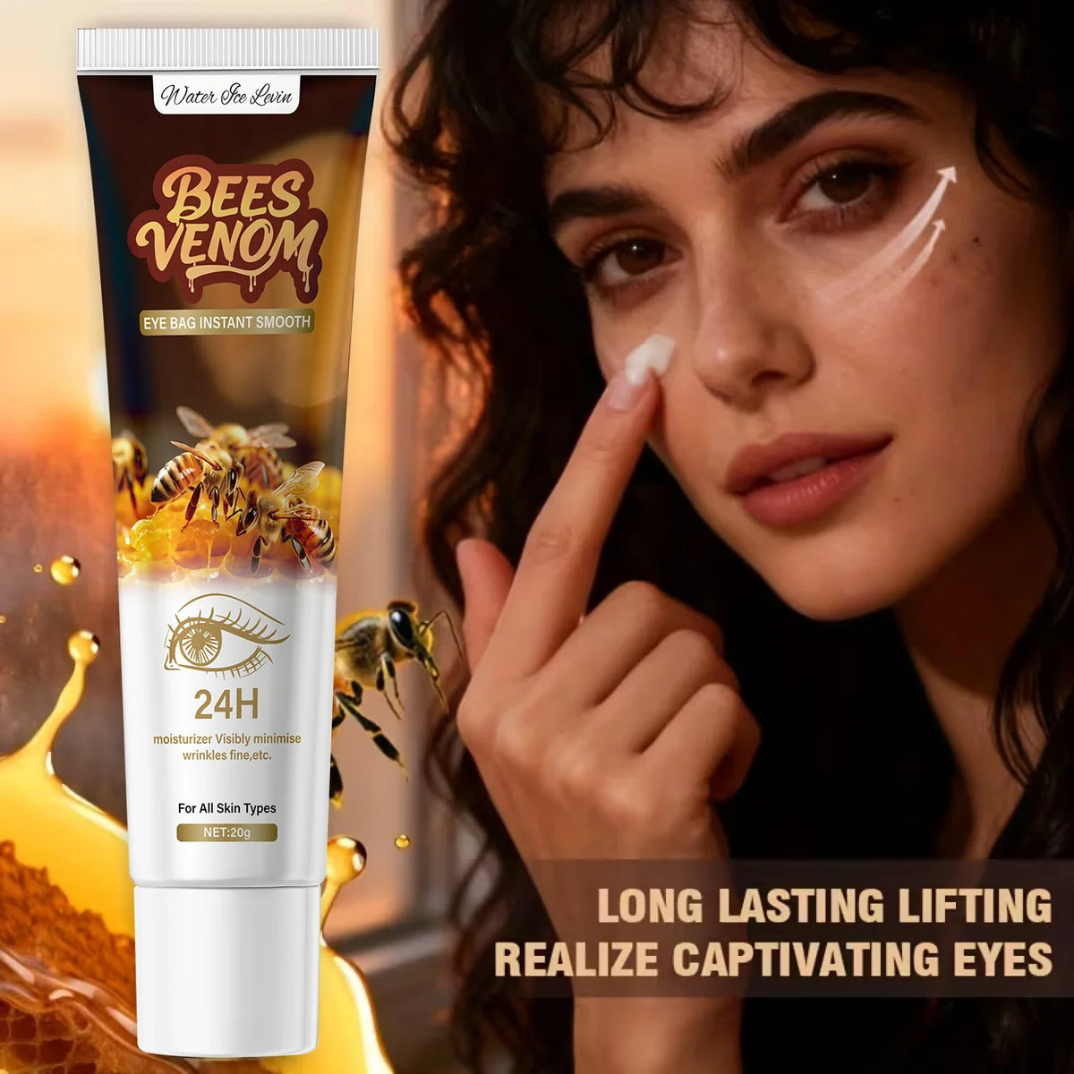 Bee Venom Eye Cream – Hyaluronic Acid & Collagen | 20g
