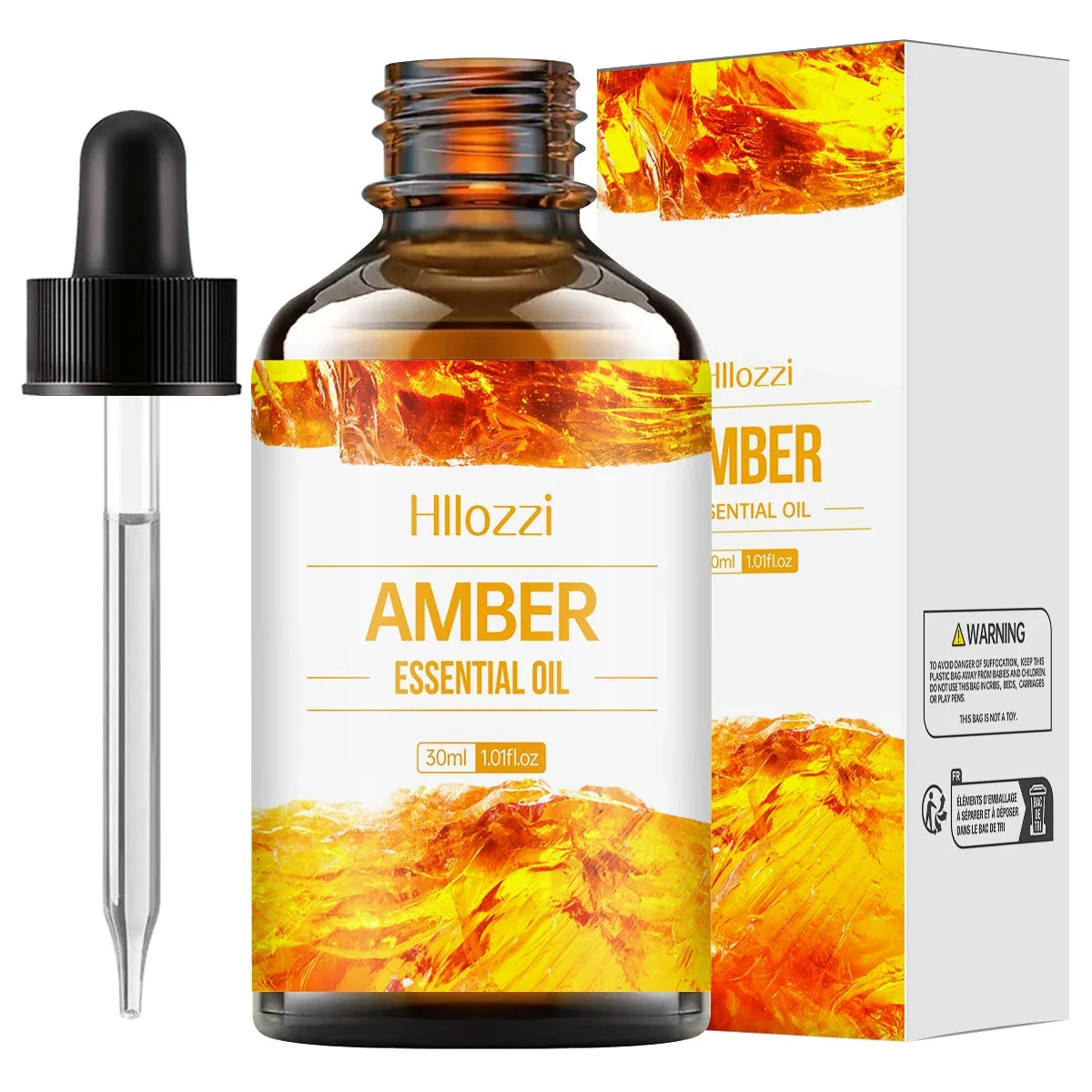 Hllozzi Amber Essential Oil – Massage, Hair Care & Diffuser