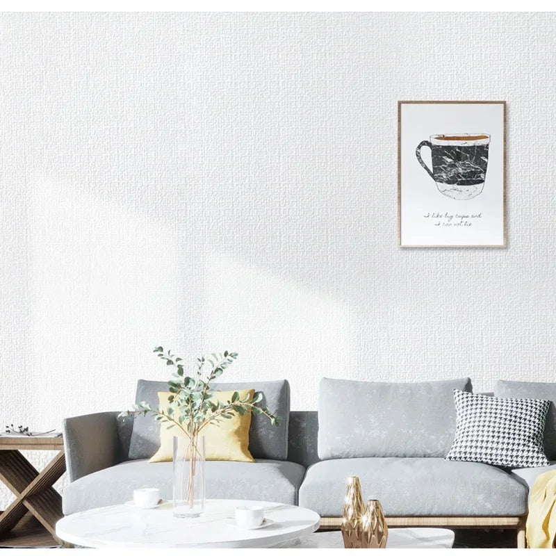3D Linen Foam Peel & Stick Wallpaper | 50cm x 10m Waterproof