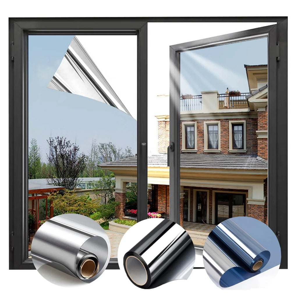 One-Way Privacy Window Film – UV & Heat Blocking, No-Glue