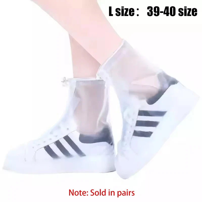 Waterproof PVC Rain Shoe Covers – Anti-Slip Unisex Boot Covers