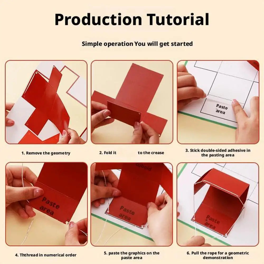 3D Geometry Quiet Book – Montessori Math Learning Kit for Kids