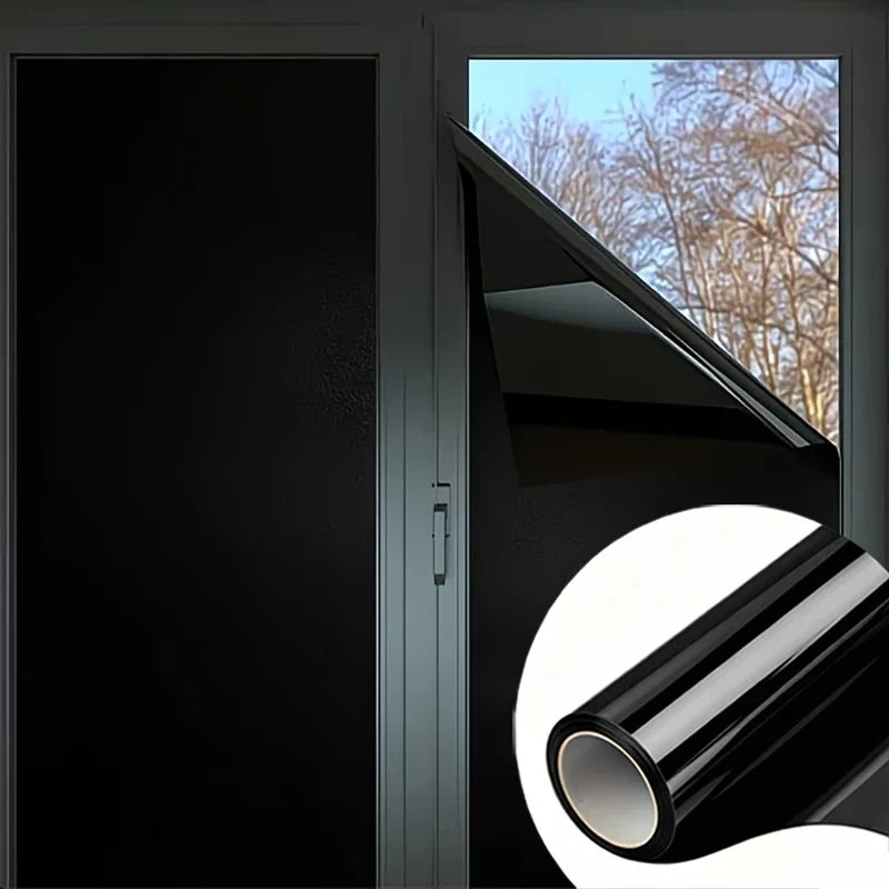One-Way Privacy Window Film – UV & Heat Blocking, No-Glue