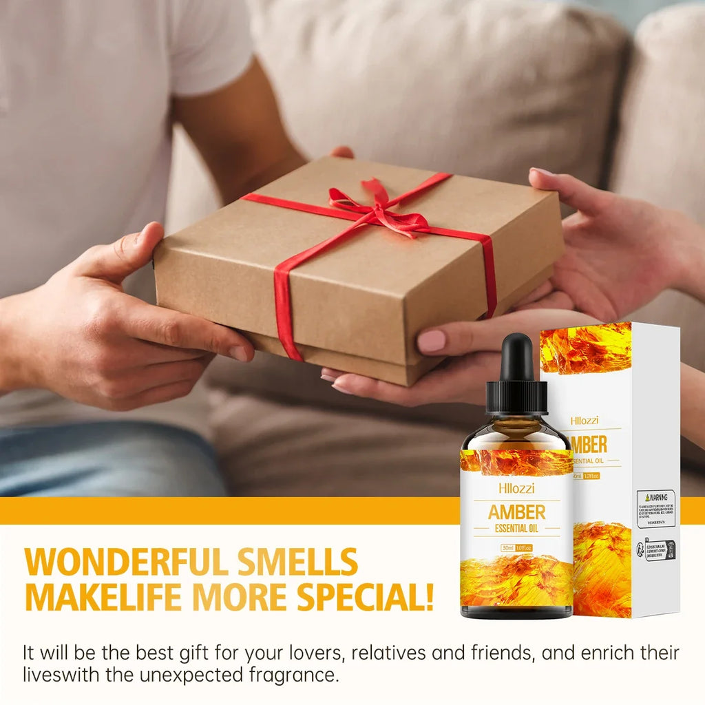 Hllozzi Amber Essential Oil – Massage, Hair Care & Diffuser