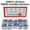 100Pcs RM065 Variable Resistor Kit – 10 Values 500R–1M