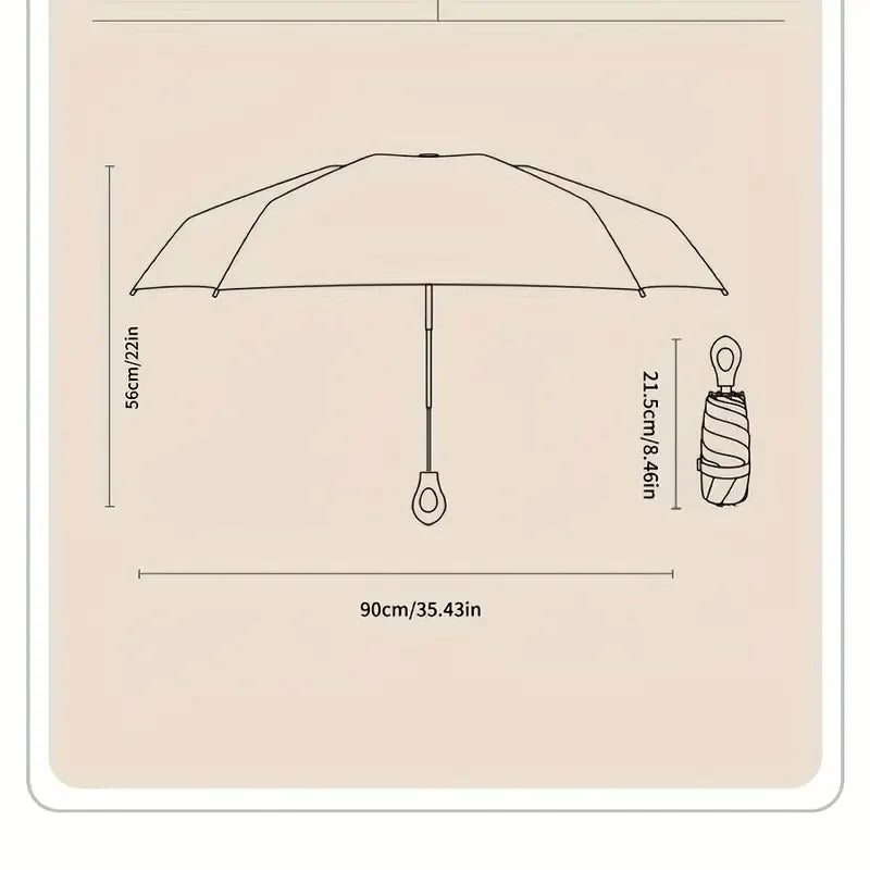 5-Fold Mini Parasol – Windproof, UV & Rain Protection Umbrella