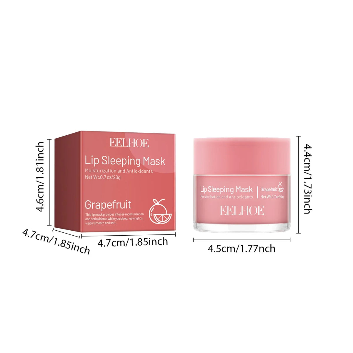 Grapefruit Lip Sleeping Mask – Moisturizing & Plumping 20g