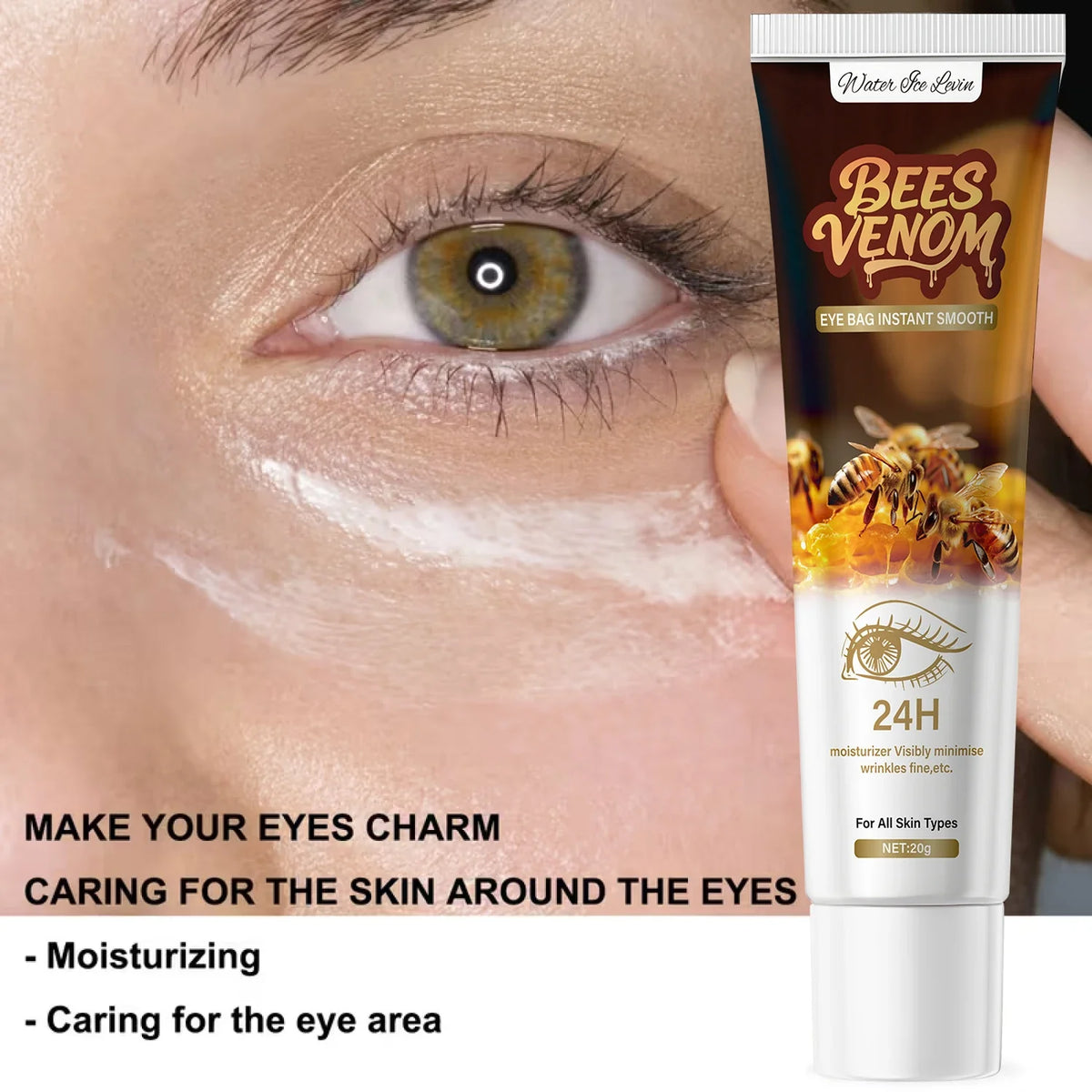 Bee Venom Eye Cream – Hyaluronic Acid & Collagen | 20g