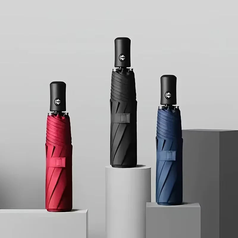 Windproof Waterproof Auto Travel Umbrella – UV & Rain Protection