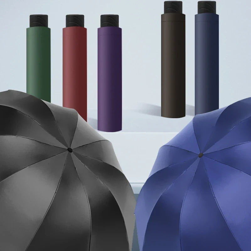 130cm UV Protection Folding Parasol – Sun & Rain Umbrella