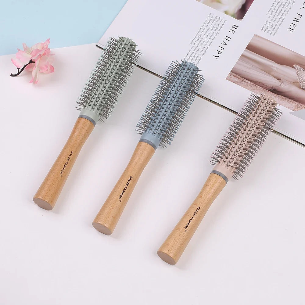Wooden Handle Anti-Static Air Cushion Hair Brush & Comb