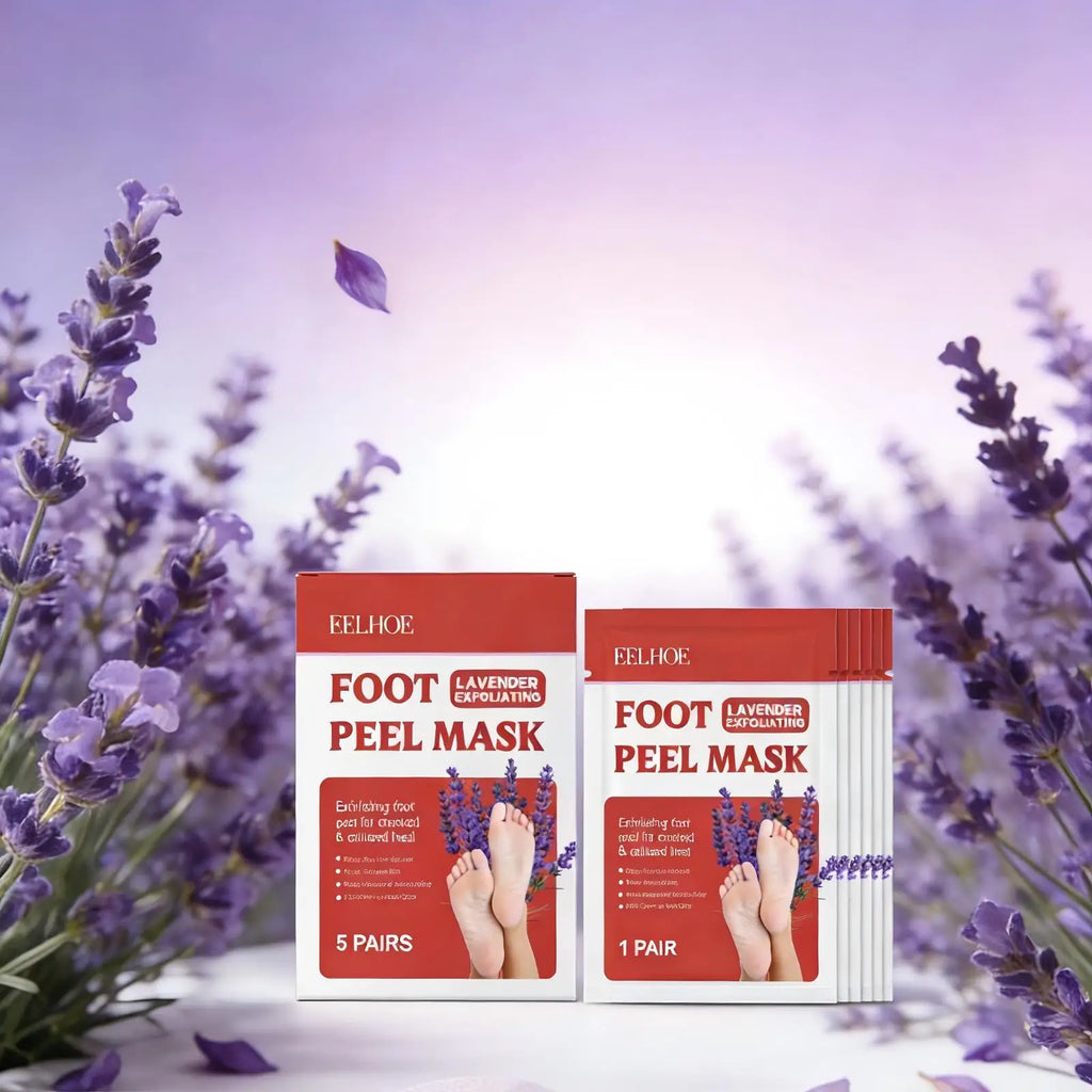 Eelhoe Lavender Foot Peel Mask – Exfoliating Foot Mask 5 Pairs