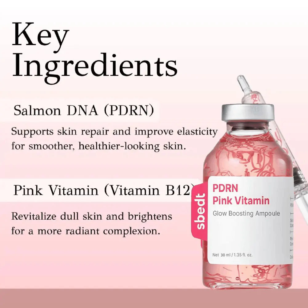 Collagen Peptide Pink PDRN Brightening Essence Ampoule Set