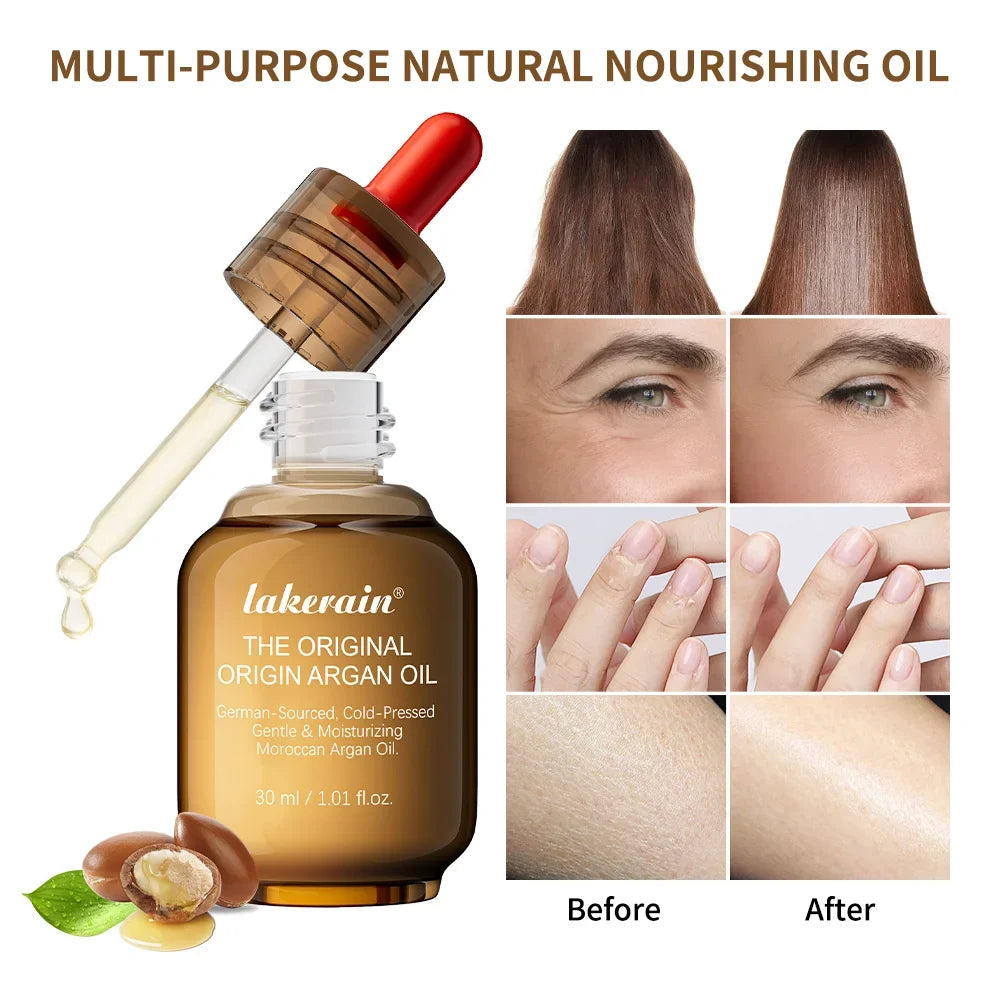 Lakerain Pure Organic Argan Oil – Moisturizing Face Skin Care