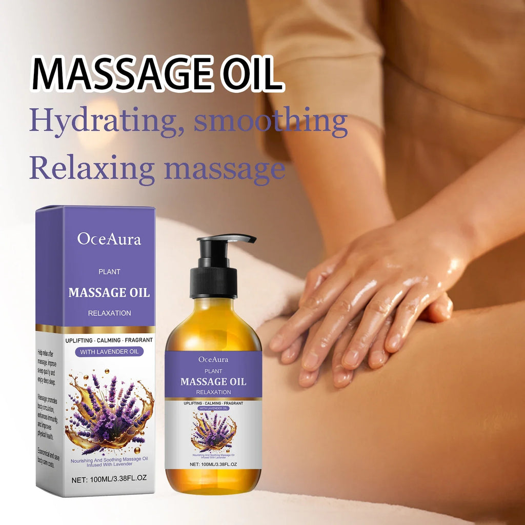 100ml Lavender Body Massage Oil – Moisturizing & Soothing