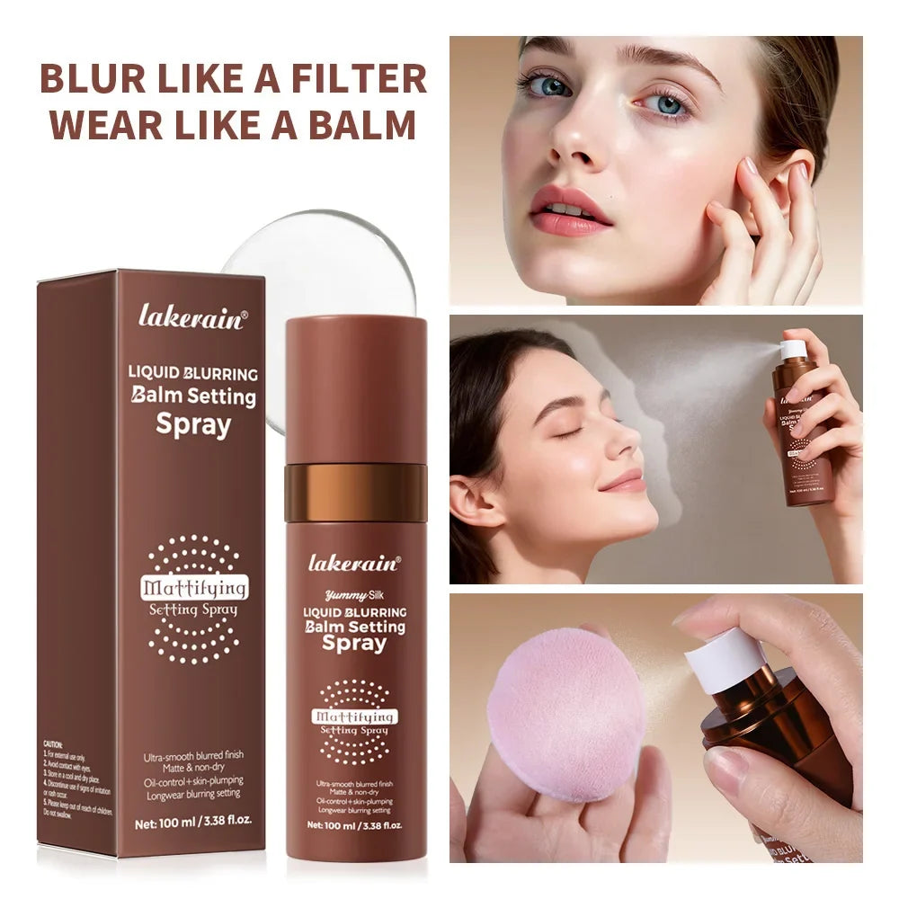 Setting Spray Matte Liquid Balm Mattifying Blurring Hydrating Non