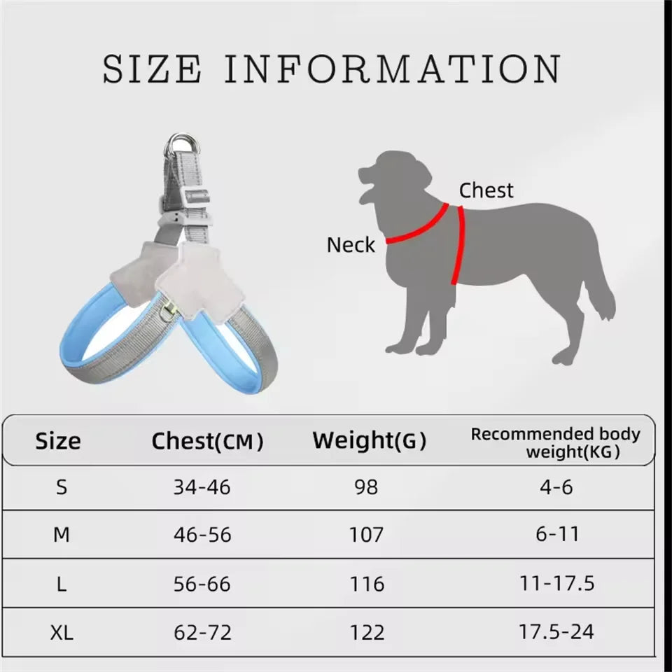 Reflective No-Pull Dog Vest Harness for Small & Medium Dogs