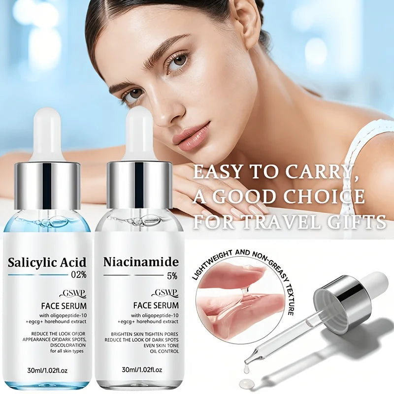 GSWP Salicylic Acid & Niacinamide Hydrating Serum Set 60ml