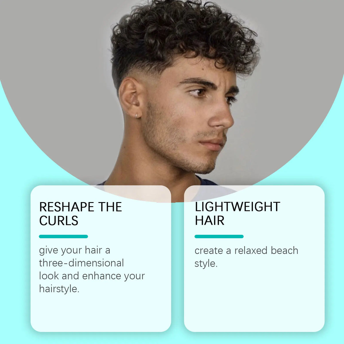 East Moon Sea Salt Curl Enhancer Spray & Styling Mousse 100ml