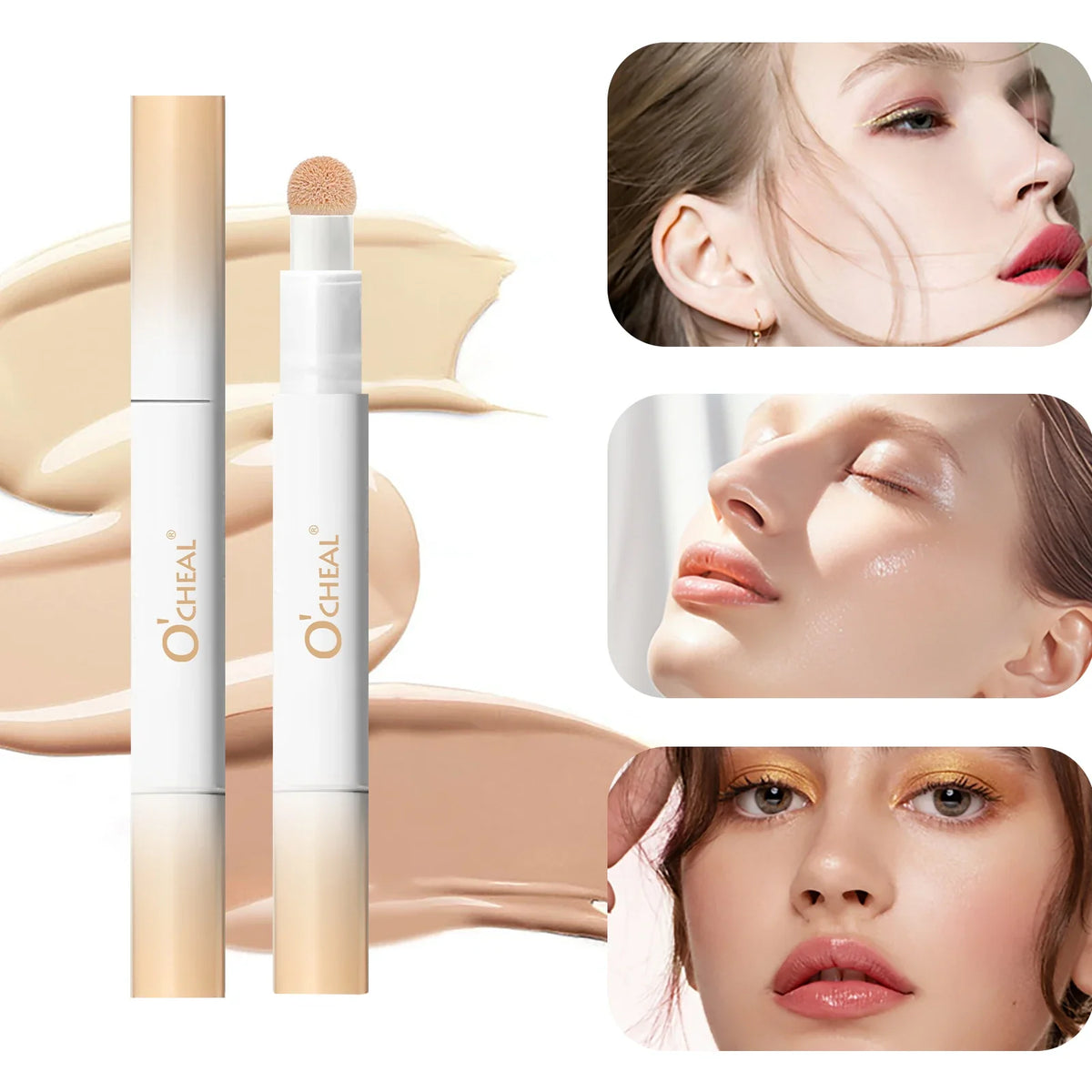 O'Cheal 3-Color Concealer Pen – Waterproof & Long-Lasting