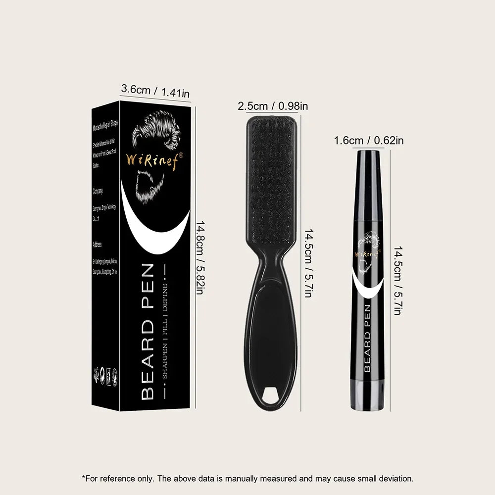 Waterproof Beard Filler Pen & Brush Set – Hair Enhancer Pencil