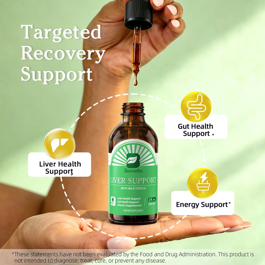 BEWORTHS Liver Health Drops – Milk Thistle, NAC & L-Glutamine