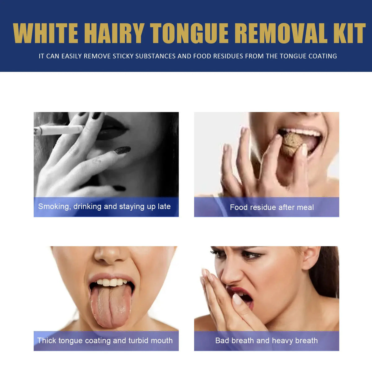 Oralhoe Tongue Cleaning Gel & Scraper – Fresh Breath 50g