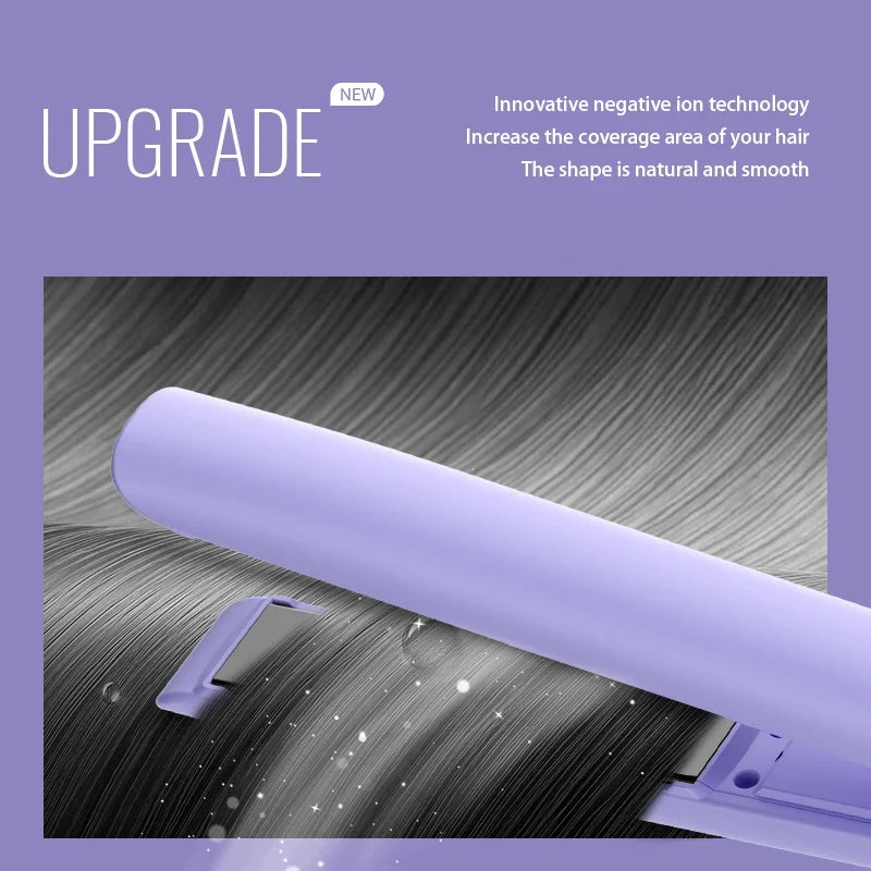 HOMEFISH 2-in-1 Hair Straightener & Curling Iron Styling Tool