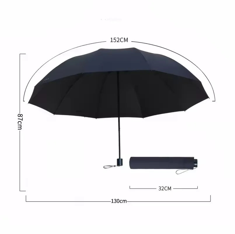 130cm UV Protection Folding Parasol – Sun & Rain Umbrella